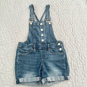 Girl’s Denim Shortalls Bib Shorts Overalls Size 7
